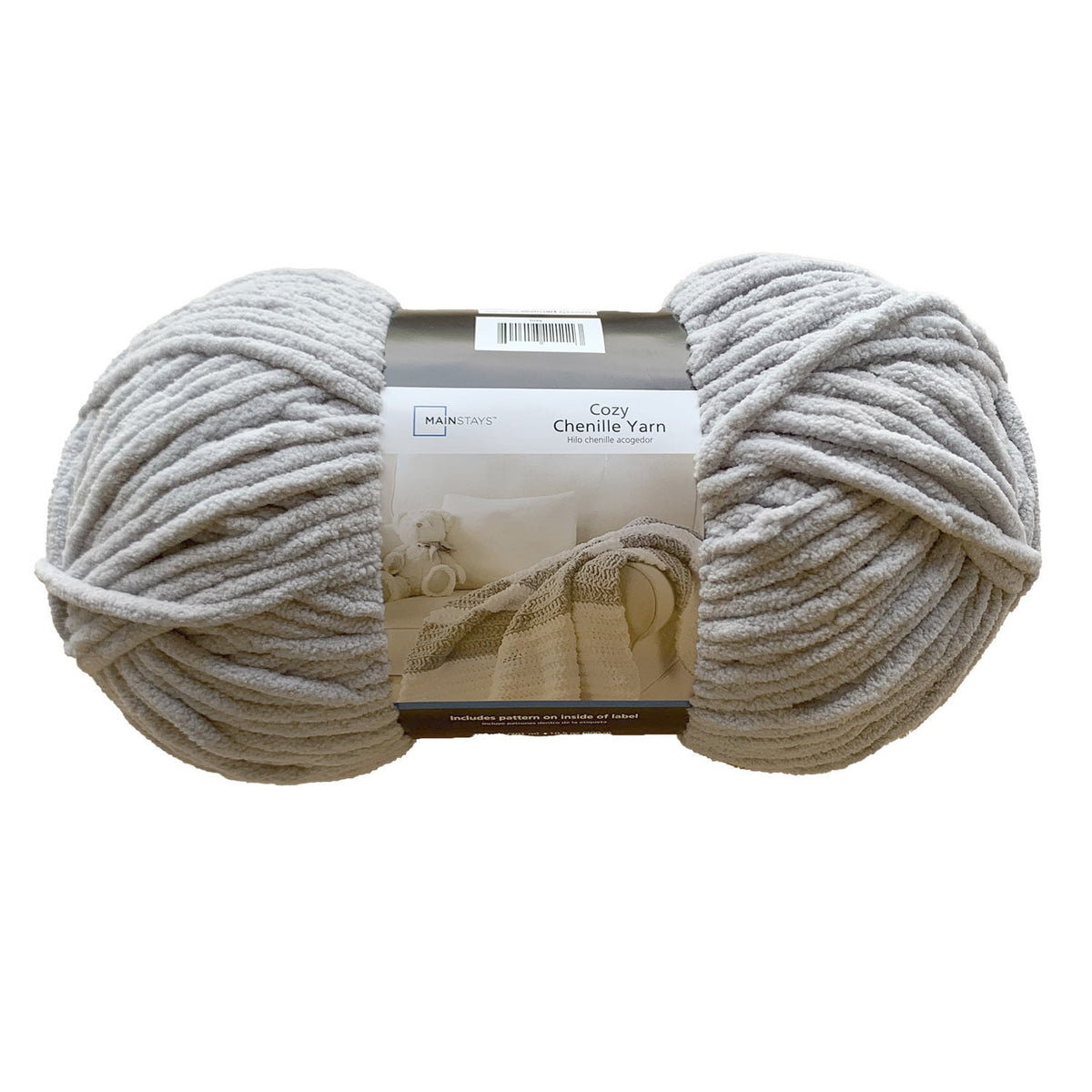 Mainstays Cozy Chenille Yarn, 220 yd, 100% Polyester, Bulky