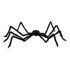 Furry Spider Decoration, Black, 50", Halloween by Way To Celebrate