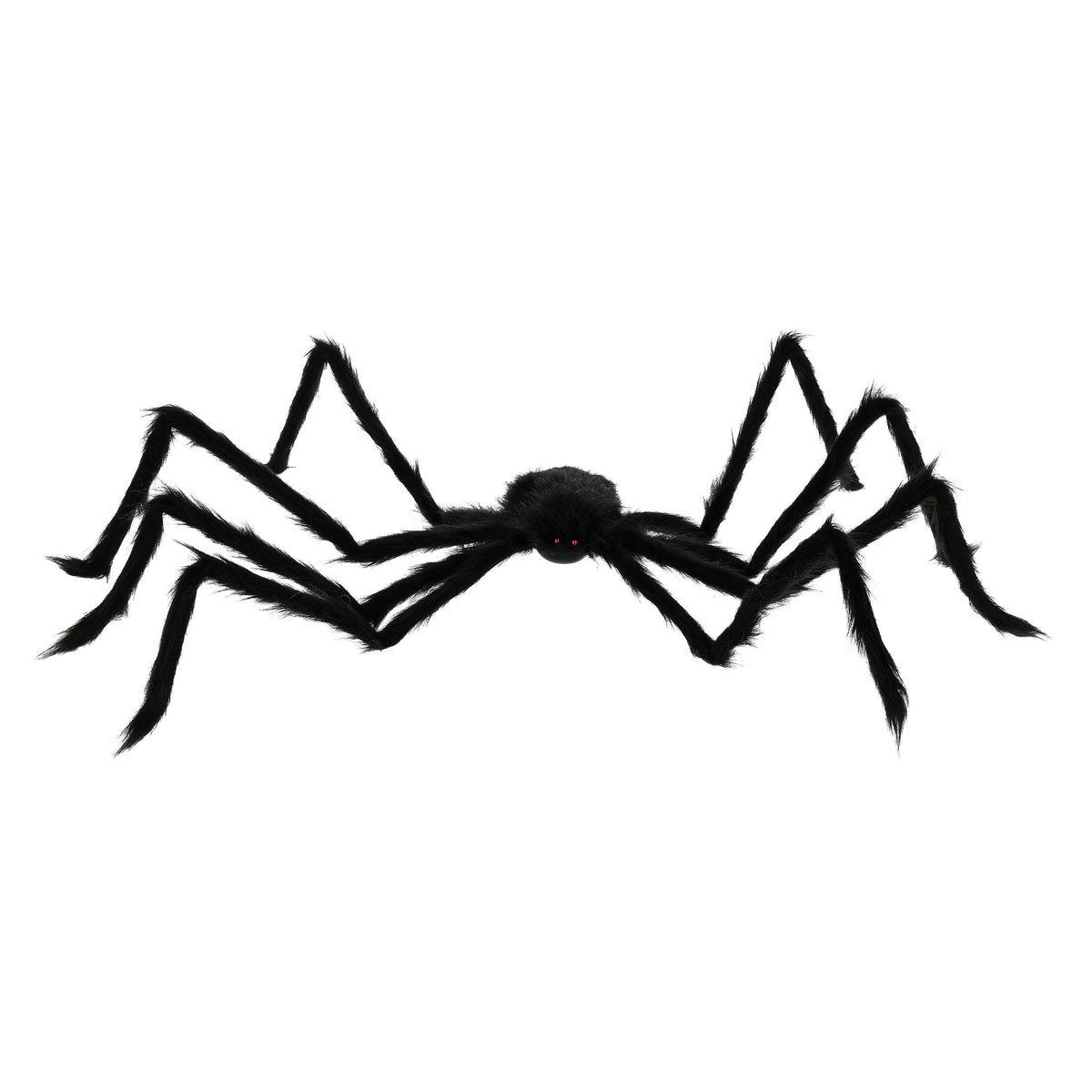 Furry Spider Decoration, Black, 50", Halloween by Way To Celebrate