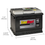 EverStart Plus Lead Acid Automotive Battery, Group Size H5 / LN2 / 47, 12 V, 550 CCA, 100 min RC