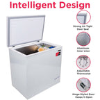 Frigidaire 7.0 cu ft Chest Freezer, White - Deep Freezer for Garage, Kitchen, Basement, Large Capacity for Bulk Storage