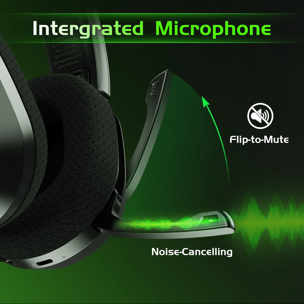 Wireless Gaming Headset for Xbox One,Xbox Series X|S, PS4, PS5,PC, Mac, Switch,Bluetooth 5.4,Xbox Headset with Noise Canceling Mic,Over Ear Gaming