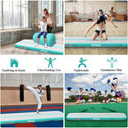 Gymnastics Mat Tumble Track 10FT, Tumbling Mats Kids Air Mat 4 inch Thick with Electric Air Pump for Home Use Cheerleading Gym Outdoor Training