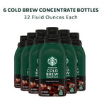 6 pack) Starbucks Signature Black, Cold Brew Coffee Concentrate, Iced Coffee, 32 fl oz