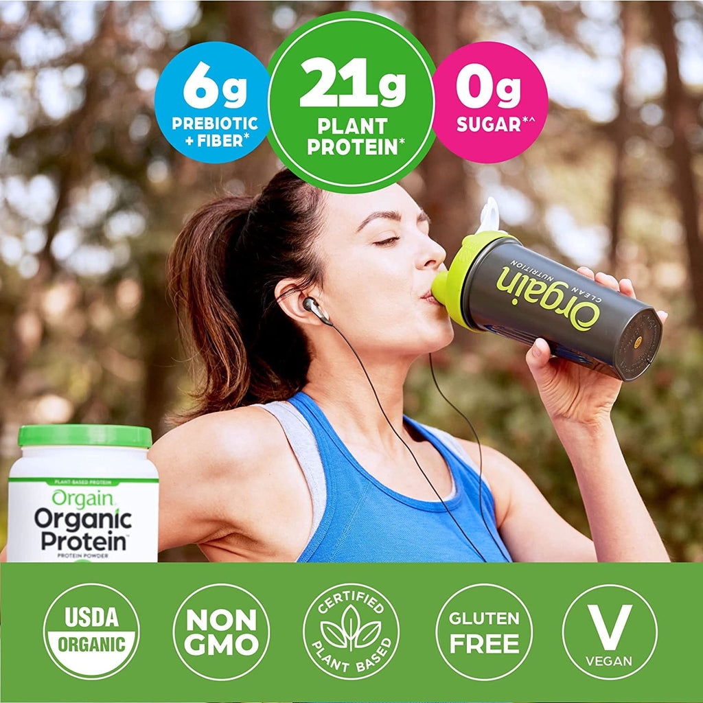6 pack) Orgain Organic Vegan 21g Protein Powder, Plant Based Shake Drink, Creamy Chocolate Fudge 1.02lb