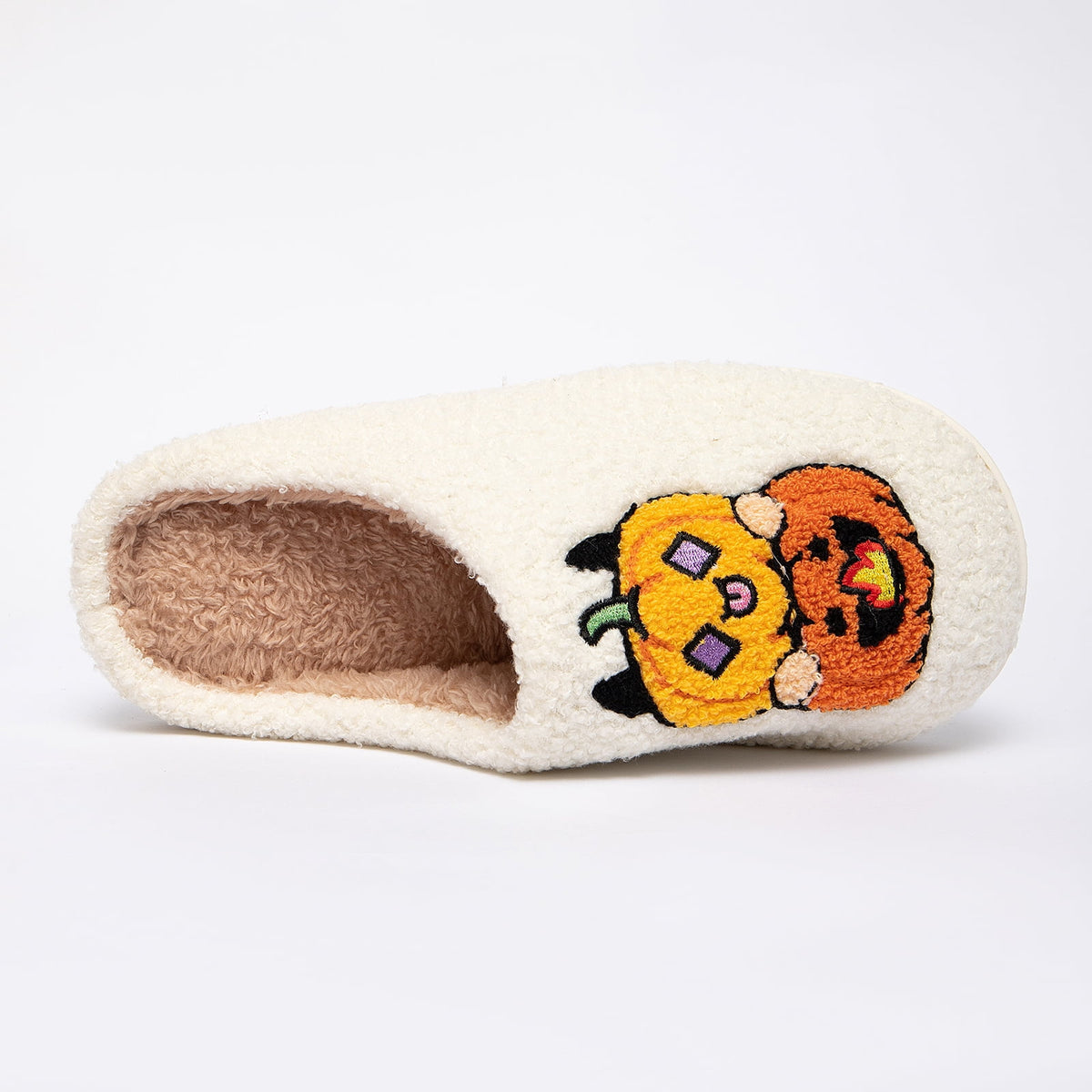BERANMEY Halloween Slippers for Women Perfect Soft Plush Comfy Warm Slip-On Cute Womens Slippers Indoor Fluffy House Slippers for Women and Men Non-slip Fuzzy Flat Slides