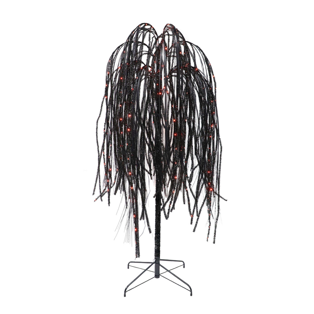 Outdoor LED 10-Function Willow Tree, Orange and Purple, 6', Halloween by Way To Celebrate