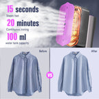 Steamer for Clothes, LOHEER Portable Travel Steamer & Iron 2 in 1, 3 Adjustable Steam Levels