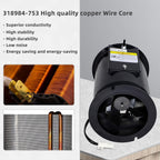 903404 621787 HVAC Furnace Draft Inducer Blower Motor Replacement Parts for Nordyne M1MB-070A-BW, Nortek, Intertherm Furnace.