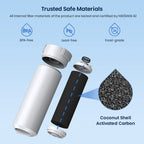 Glacier Fresh XWFE Water Filter, Replacement for GE XWFE, XWF Genuine Ge Refrigerator Compatible with GE French-door - 1 Pack(with chip)