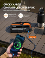 AstroAI M12 Portable Jump Starter with 150PSI Air Compressor, 6000A Car Battery Booster Pack (All Gas &10L Diesel) with Tire Inflator, LED Display
