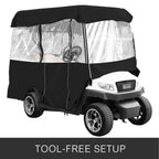 BENTISM Golf Cart Enclosure 4 Person Golf Cart Cover EZ Go Club Car Yamaha Golf Carts