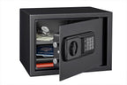 Pen + Gear Safes Model 44E20 with Electronic Lock, Backup Key, 1 Shelf, Black