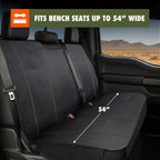 Ozark Trail Heavy Duty Rear Bench Seat Cover, Black