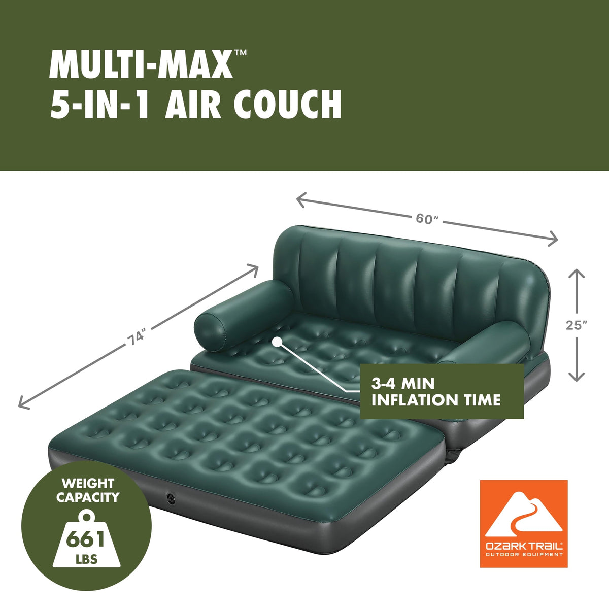 Ozark Trail Multi-Max 5-in-1 Inflatable Air Couch