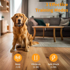 Dog Training Collars With Remote, 2 Collars, Electric Shock, Vibration & Sound Modes, Rechargeable, 3300ft Range, Waterproof, For Small To Large Dogs