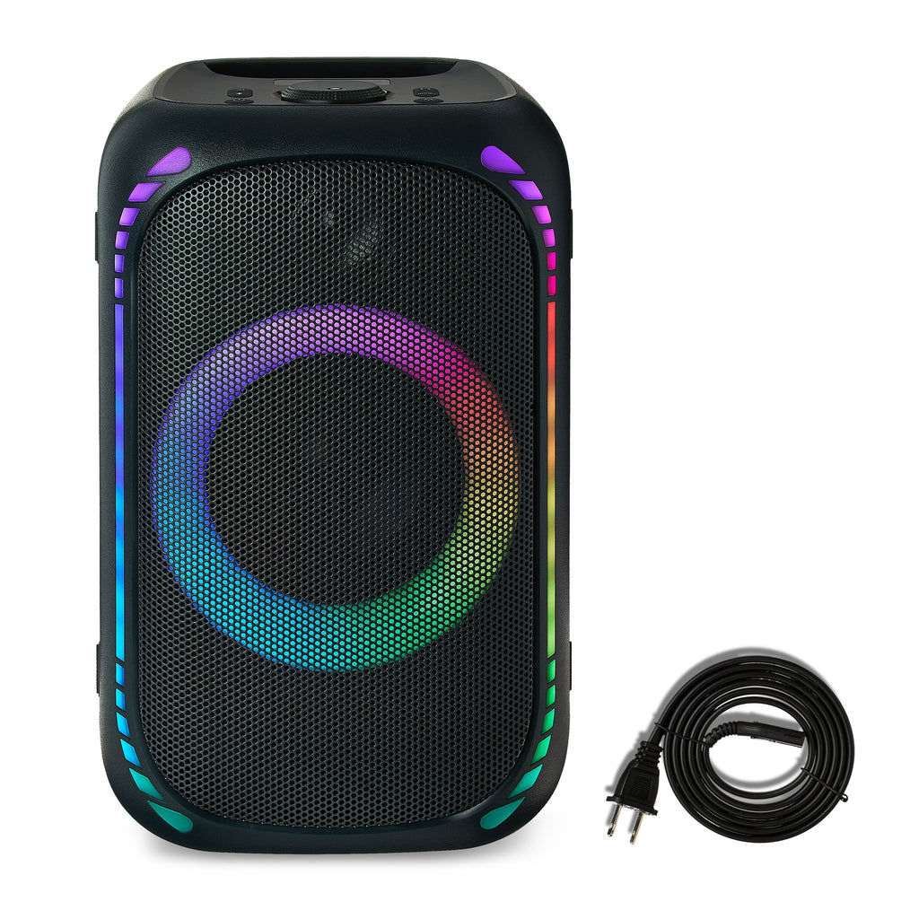 Onn Medium Portable Party Speaker Gen. 2, IPX7 Waterproof, 3 Speakers, Black