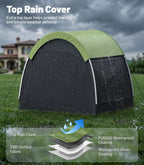 Housolution Bike Tent, Outdoor Bike Storage Shed, Waterproof Bicycle Cover with 210d Oxford, Portable Bicycle Tent for 4-5 Bikes, Lawn Mower