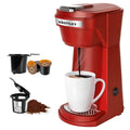 2 in 1 Single Serve Coffee Maker for K Cup Pods & Ground Coffee, Mini K Cup Coffee Machine with 6 to 14 oz Brew Sizes, Single Cup Coffee Brewer with