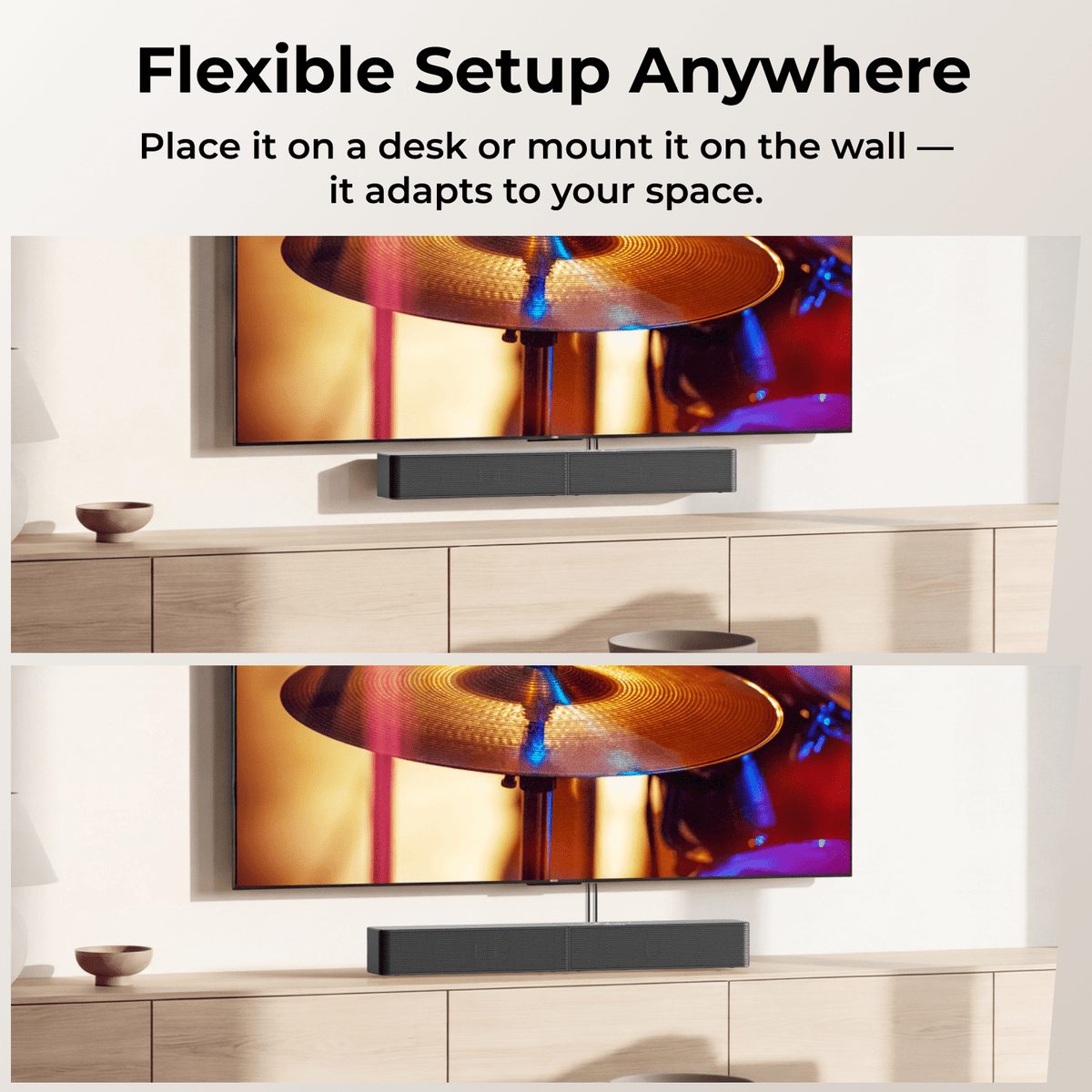 ULTIMEA Sound Bar With Wireless Subwoofer, 240W, App Control, BassMX & VoiceMX, Soundbar for Smart TV, Bluetooth 6.0, HDMI, Optical, Poseidon R3T