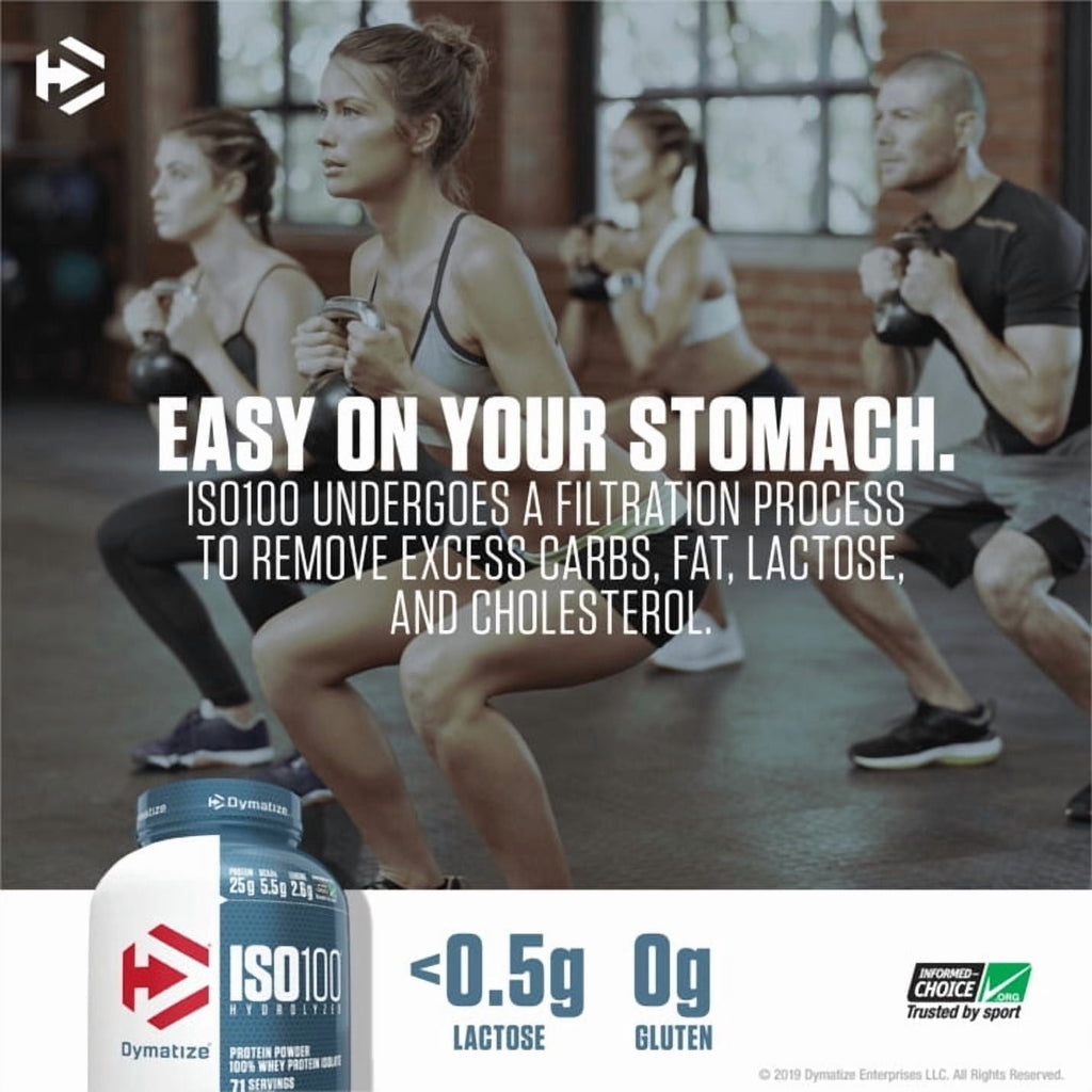 Dymatize ISO100 Hydrolyzed Whey Isolate Protein Powder, Gourmet Vanilla, 20 Servings