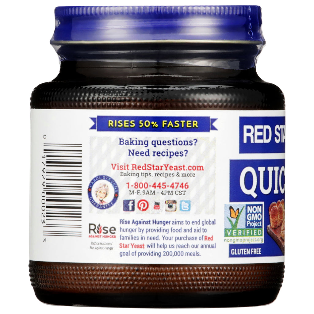 6 pack) Red Star Quick-Rise Instant Yeasts, 4 oz (113.4 g) Multi-Use Jar, Fast-Acting Baking Yeasts