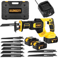 21V Brushless Reciprocating Saw,2×4.0Ah Battery Cordless Power Sawzaw 28mm 3500 SPM High-Performance Saws with 12 Saw Blades, Recíproca for Heavy