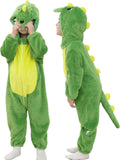 WIBACKER Infant Toddler Dinosaur Animal Fancy Dress Costume Baby Winter Flannel Hooded Romper Christmas Halloween Cosplay Jumpsuit