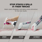Shark Cordless Portable Spot, Stain, And Odor Remover System With Storage Caddy And Full-Size Cleaning Solution, White - HX100