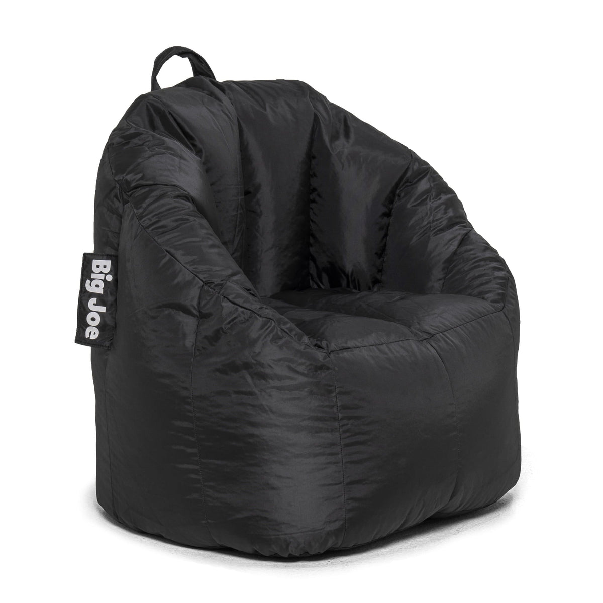 Big Joe Joey Bean Bag Chair for Kids/Teens, 2.5 ft Smartmax Lounge Chair, Easy-Clean & Lightweight, Black