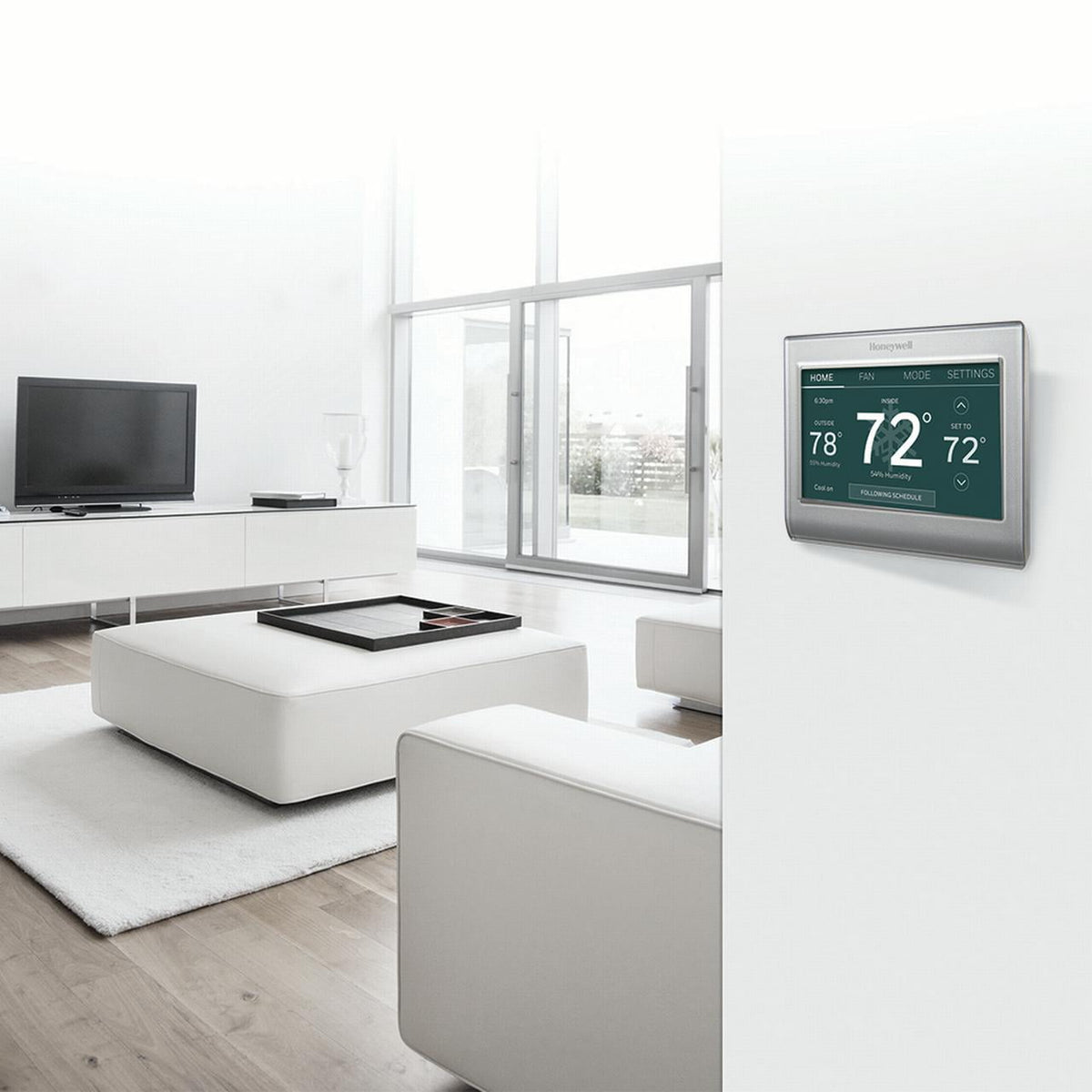 Honeywell RTH9585WF1004 Gray Wi-Fi Smart Color Thermostat