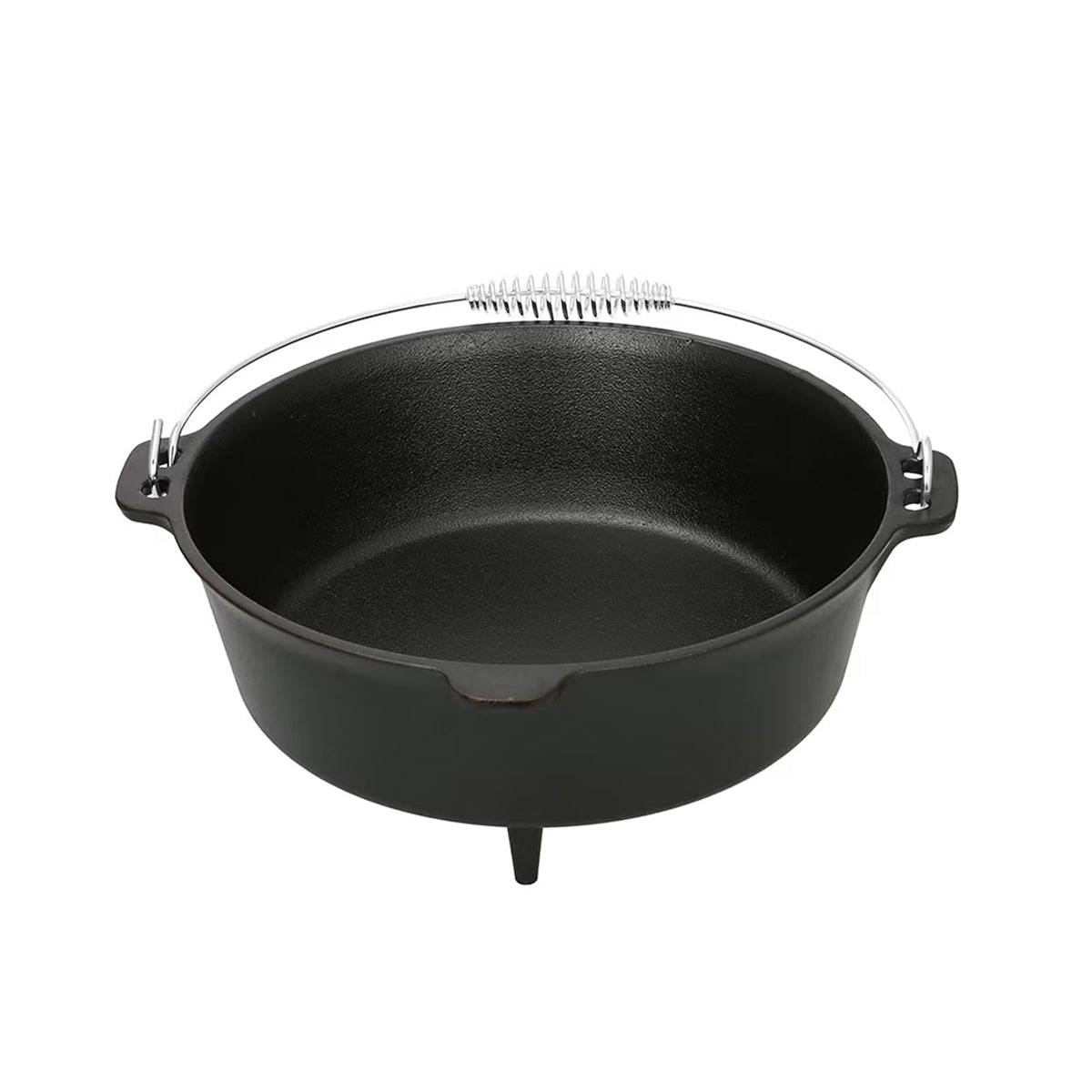 Ozark Trail 5-Quart Pre-Seasoned Cast Iron Dutch Oven with Spiral Bail Handle