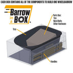 True Temper Steel Wheelbarrow 6 cu. ft. With Never Flat Tire And Steel Handles - R6STFFEC