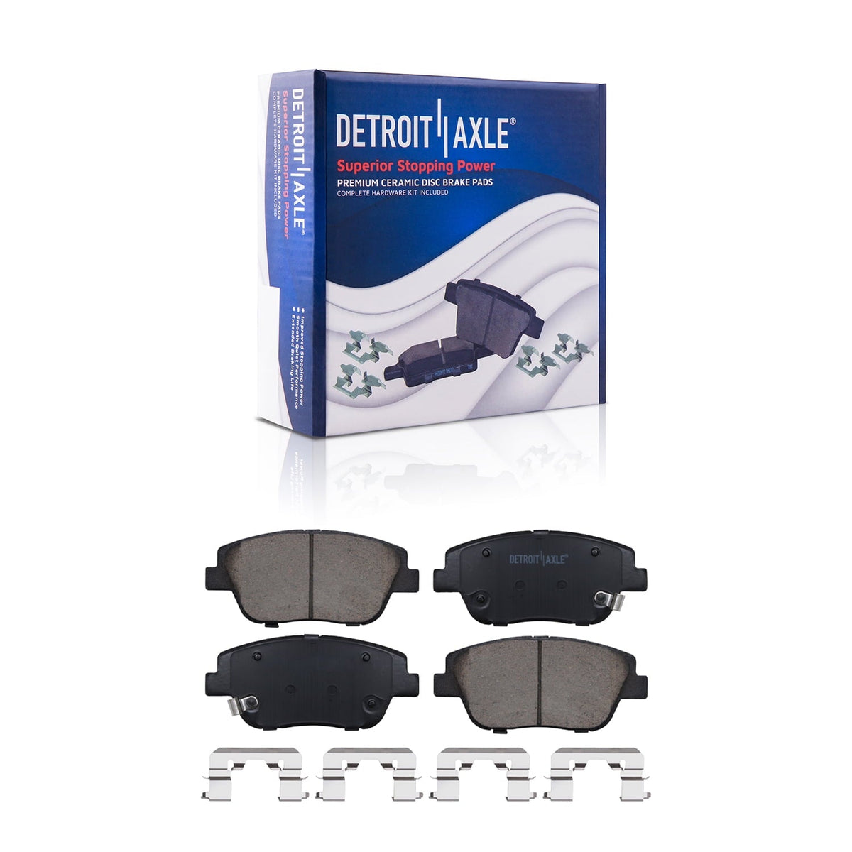 Detroit Axle - Brake Kit for 2011-2015 Hyundai Sonata 2011-2016 Kia Optima Front & Rear Disc Brake Rotors Ceramic Brakes Pads 2012 2013 2014