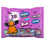 Nerds Core Winners Halloween Trick-or-Treat Variety Bag, NERDS Gummy Clusters, SweeTARTS, Trolli, Laffy Taffy, and NERDS Original, 30 Pieces, 10.64 Ounces