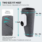 Leg Massager for Circulation, Air Compression Massager for Calf Foot Legs Muscle, 3 Modes 3 Intensities Leg Massager and Heat Calf Wraps Massager for