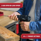 Hyper Tough 20-Volt Max Lithium-Ion 1.5Ah 70-Piece Cordless Drill Project Kit with Battery and Charger