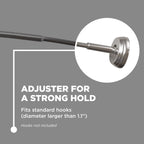 Better Homes & Gardens Dual Mount No Rust 50” to 72” Adjustable Curved Shower Curtain Rod, Nickel