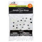 Glow-in-the-Dark Googly Eyes Rings Party Favors, Multicolor, 12 Count, Halloween by Way To Celebrate