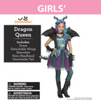 Dragon Queen Halloween Costume for Children, Girls' Size XL (14/16), by Way to Celebrate