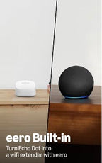 Echo Dot (newest model) - Vibrant sounding speaker, Designed for Alexa+, Great for bedrooms, dining rooms and offices, Charcoal