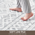 SIXHOME 5'x7' Area Rugs for Living Room Washable Rugs Boho Large Area Rug Modern Geometric Neutral Living Room Rug Carpet Soft Rugs for Bedroom