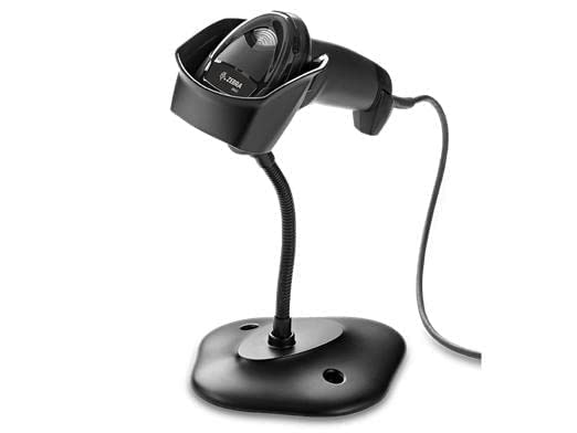 ZEBRA DS2208-Series SR Corded Handheld Standard Range Imager Kit with Stand and Shielded USB Cable, Black (DS2208-SR7U2100SGW)