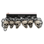 Skull Chain Decoration, Silver, 6', Halloween by Way To Celebrate