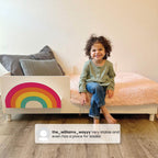 Delta Children Sleep N Store Toddler Bed with Interchangeable Shelf (Choose from Rainbow, Dinosaur or White Shelf), White