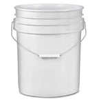 5 Gallon Plastic Bucket Pail Food Grade with Blue Screw on Lid(Pack of 3) Made in USA