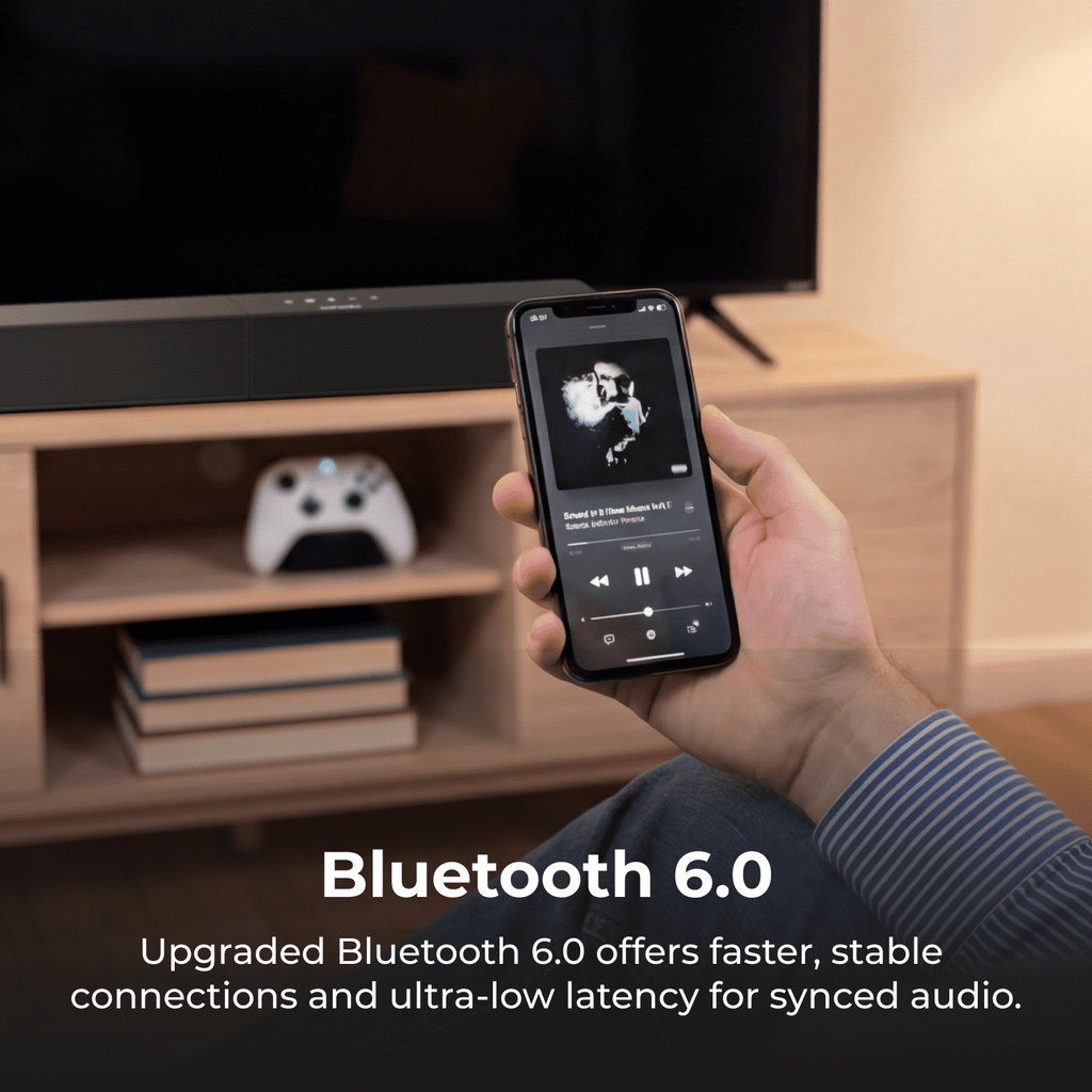 ULTIMEA Sound Bar With Wireless Subwoofer, 240W, App Control, BassMX & VoiceMX, Soundbar for Smart TV, Bluetooth 6.0, HDMI, Optical, Poseidon R3T