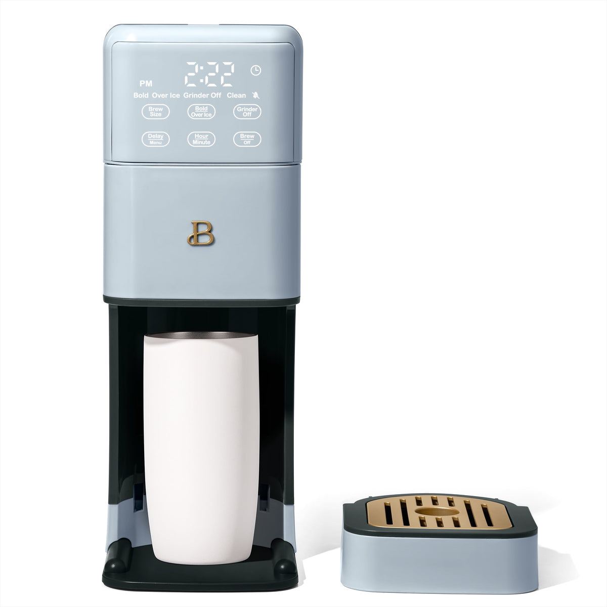 Beautiful Perfect Grind Programmable Single-Serve Brewer, Cornflower Blue