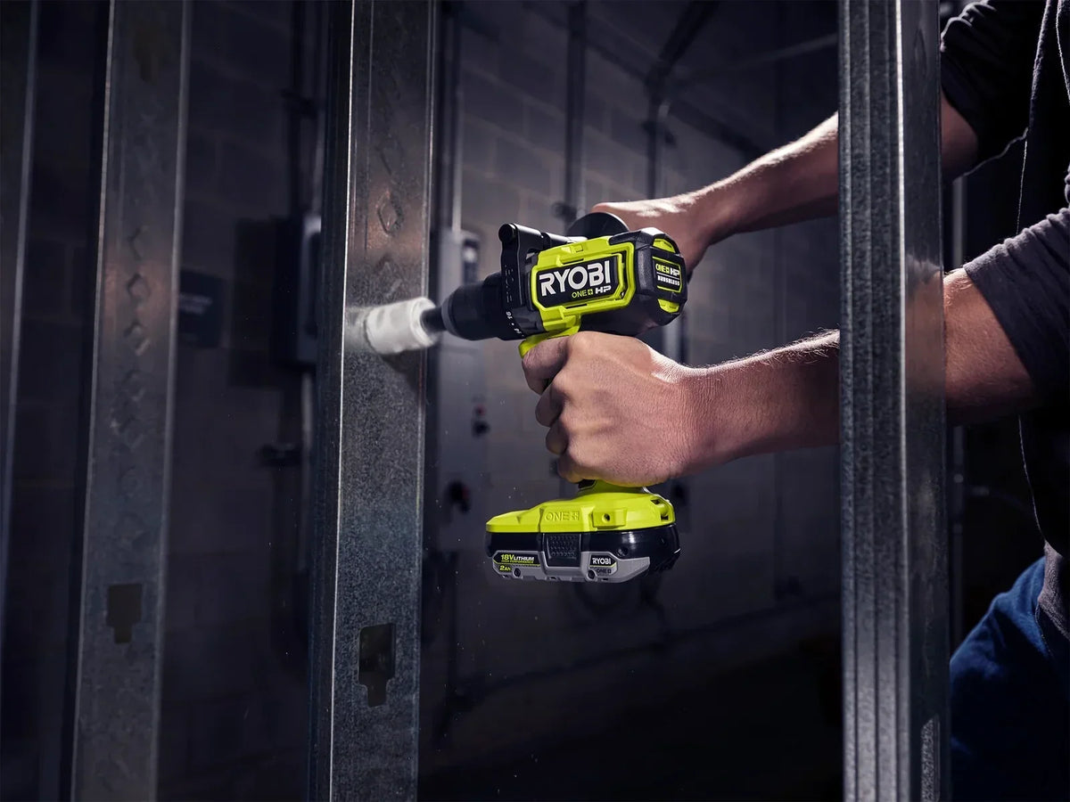 RYOBI 18V ONE+ HP Brushless 1/2" Drill/Driver Kit - (2) 2.0 Ah High Performance Batteries
