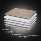 Coverado Beige Front Car Seat Covers, Stylish Waterproof Premium Leather Automotive Seat Protectors, Airbag Compatible Auto Interior Accessories